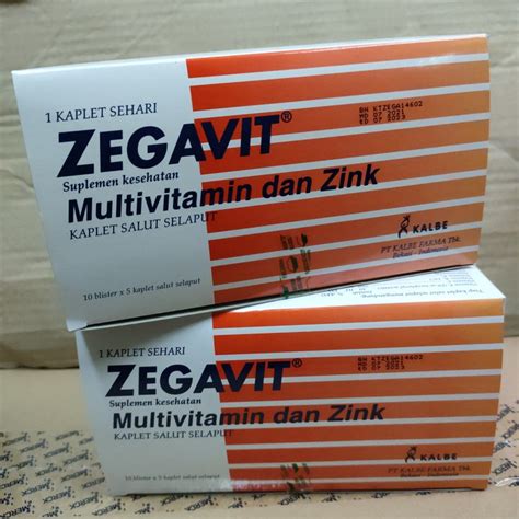 Jual Zegavit Strip Isi Kaplet Multivitamin Dan Zink Shopee Indonesia