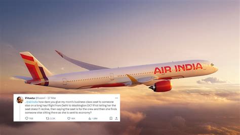 Air India Makes Elderly Woman Fly Economy Despite Business Class Ticket ...