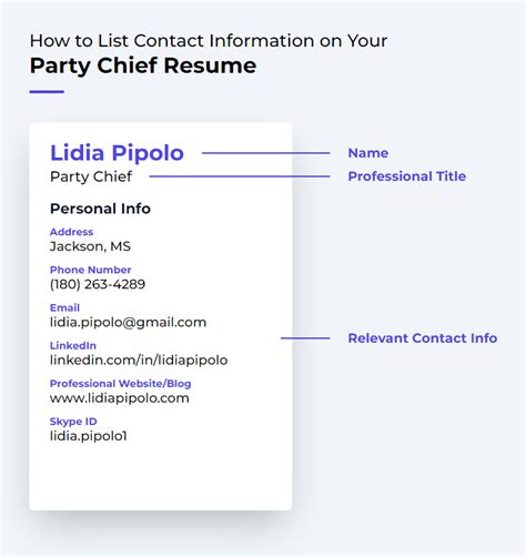 Party Chief Resume Examples and Templates | ResumeCat