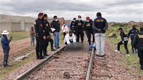 Juliaca Septuagenario Pierde La Vida Al Ser Atropellado Por Un Tren En