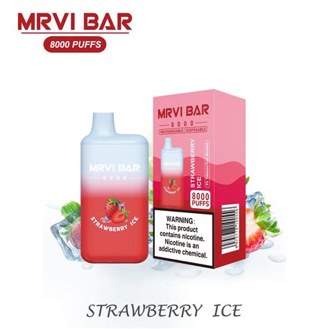 2023 Latest Original Mrvi Bar 8000 Puffs Big Vapor Pen Rechargeable E