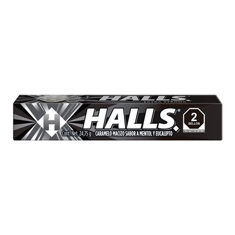 Caramelo Macizo Halls Sabor A Menta Y Eucalipto 24 75 G Walmart