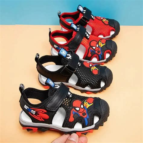 Sommer Kinder Jungen Sandalen M Dchen Cartoon Spider Man Student