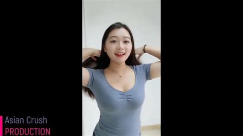Asian Crush Tik Tok China Douyin Popular Clip Hot Girl Showing Boobs Collection