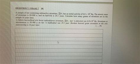 Solved C Two Radioactive Nuclei A And B Are Present In Chegg