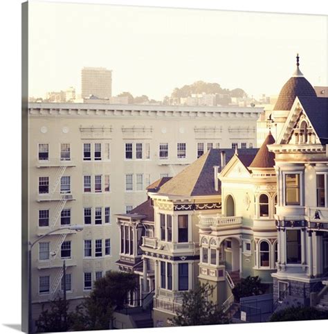 Famous 'painted ladies' of Alamo Square, San Francisco, at sunset. Wall Art, Canvas Prints ...