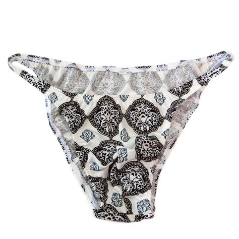 K S P String Bikini Narrow Waist Printed Soft Jersey Prints Mens Underwear EBay