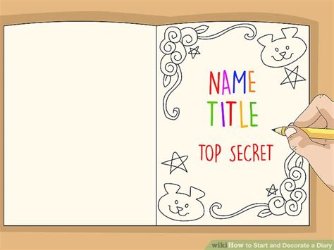 How to Start and Decorate a Diary (with Pictures) - wikiHow