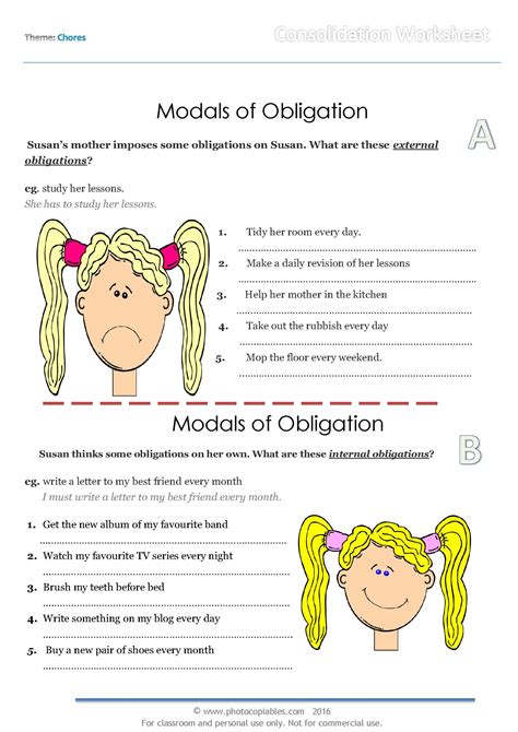 Modals Of Obligation Quiz Photocopiables Hot Sex Picture