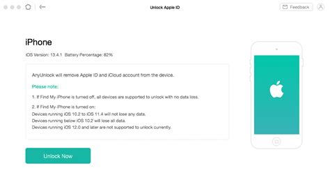 1 Click Unlock Apple Id On Iphone Ipad Anyunlock Official