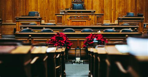 Wooden Interior of a Courthouse · Free Stock Photo