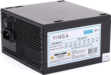 Блок питания Vinga 500W (PSU-500-12) – фото, отзывы, характеристики в ...