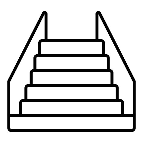 Stairs Icon Style 12748070 Vector Art at Vecteezy