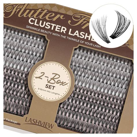 Amazon LASHVIEW Lash Extension Clusters 560pcs D Curl Lash