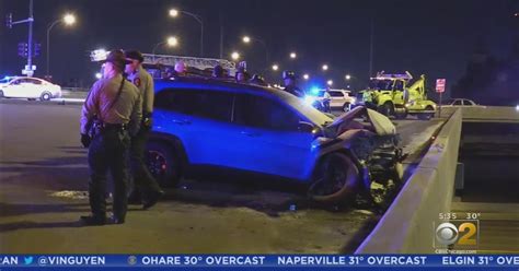 Chicago Officers Rescue Man After Crash On Stevenson Expressway Cbs