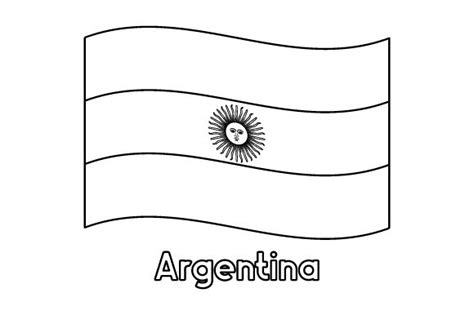 Argentina Flag Coloring Sheet Coloring Pages