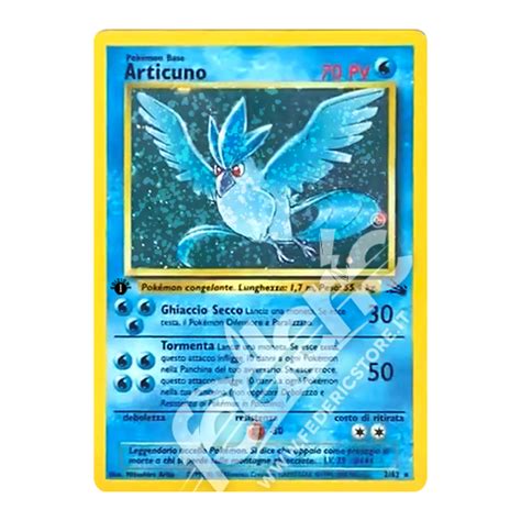 Articuno Holo Prima Edizione It Mint Federicstore