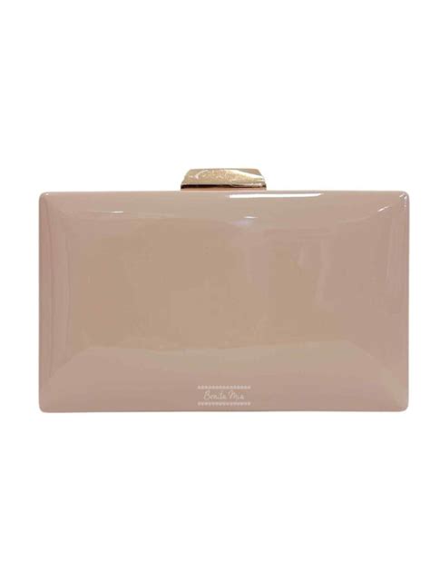 Clutch nude charol Bonita Mía