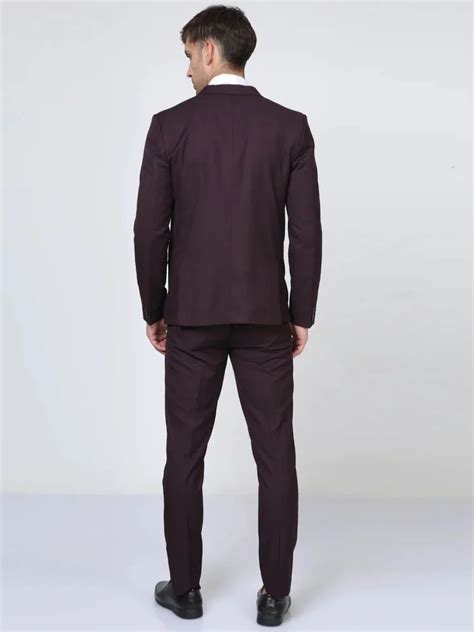 Size 48 Men Slim Fit Burgundy Party Wear Suit At Rs 5000 Set In