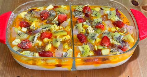 Resep Puding Susu Topping Buah Oleh Jihan Kitchen Log Cookpad