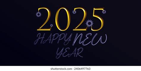 2025 Happy New Year Neon Text Stock Illustration 2406497763 | Shutterstock