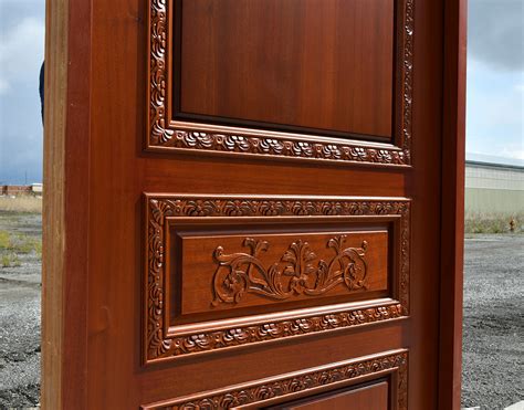 Round Top Sapele Mahogany Exterior Doors