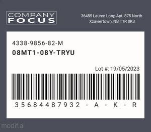 Barcode Label - Design Template - Mediamodifier