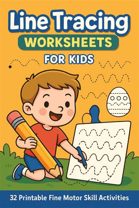 tracing worksheets  kids  printable fine motor skill activities