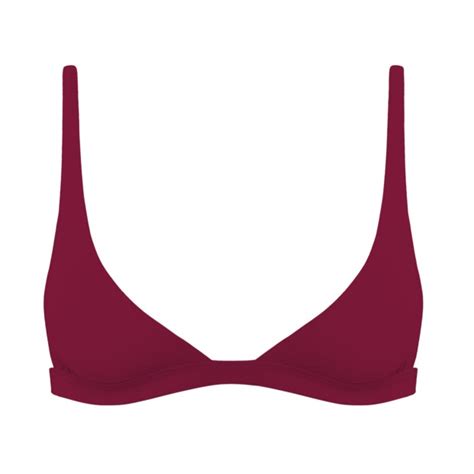 Burgundy Red Bralette Bikini Top Bralette Bikinis