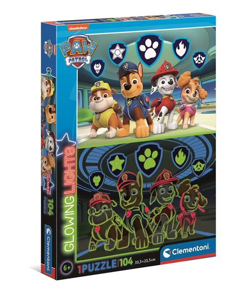 Clementoni Puzzle Glowing Paw Patrol 27176 104 El Clementoni