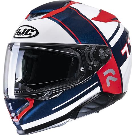 Casque Rpha Zecha Mc Hjc Rpha Bleu Blanc Rouge Maxxess Fr