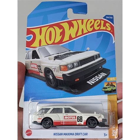Hot Wheels Nissan Maxima Drift Car Ivory Shopee Malaysia