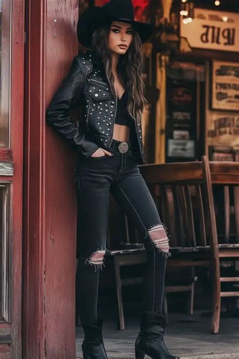 40 Dazzling Rodeo Outfit Ideas With Cowgirl Boots From The Guest Room Lifestyle Outfit