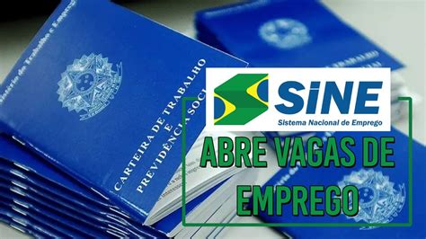 SINE abre vagas de emprego na região salários de até R 3 000 para