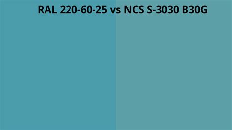 Ral 220 60 25 Vs Ncs S 3030 B30g Ral Colour Chart Uk