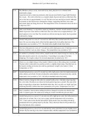 Manduca Life Cycle Observation Log | Course Hero