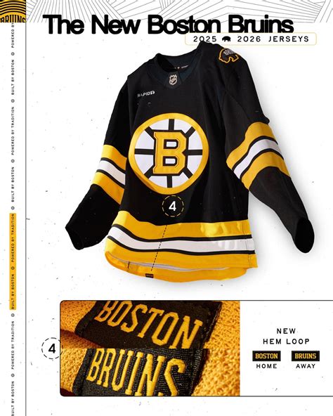 Boston Bruins 2025-26 Away Jersey
