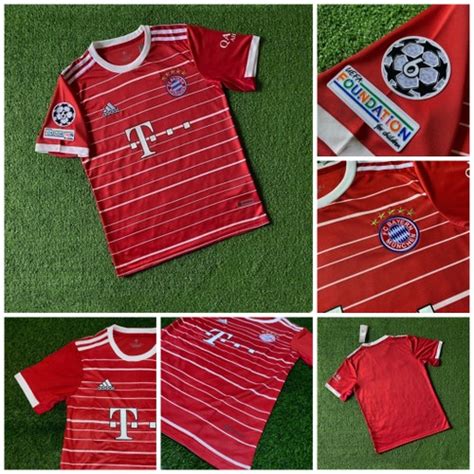 Jual Jersey Baju Bola Pria Bayern Munchen Home Full Patch Ucl