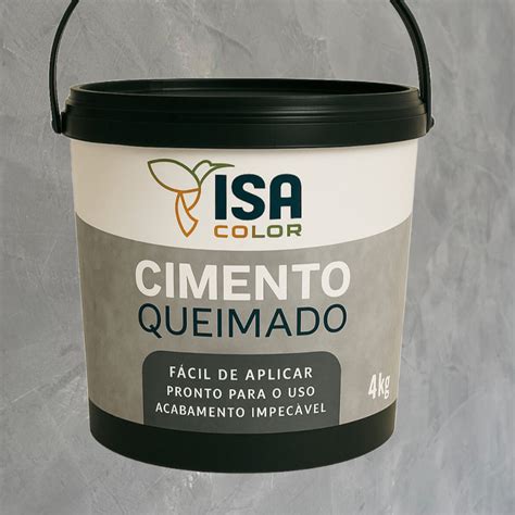 Cimento Queimado Cinza Escuro - Cimento Queimado Cinza Escuro Pronto para Uso 4kg Premium Fácil ...