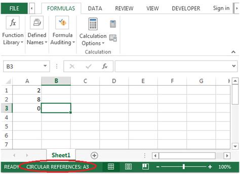 Referencia Circular En Microsoft Excel