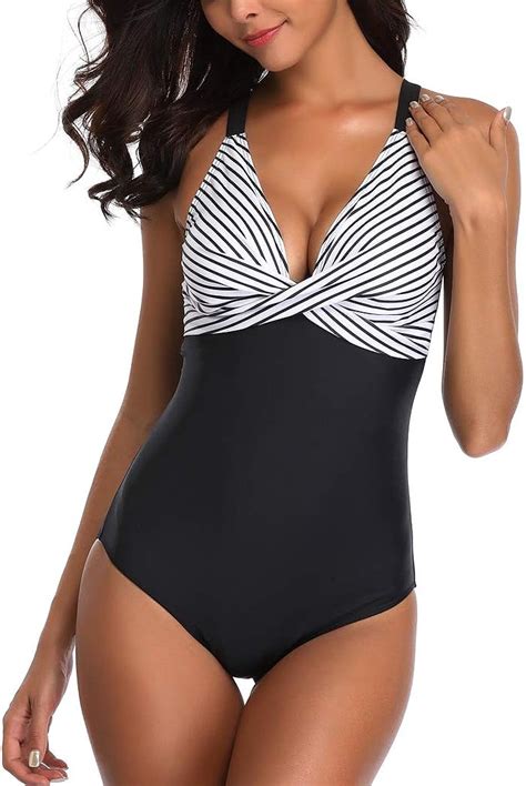 AOQUSSQOA Femme Maillot de Bain pièce Amincissante Slim Grande Taille Bikini Transparent