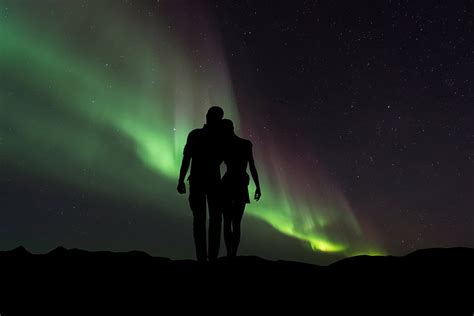 Love Couple Pair Silhouettes Starry Sky Hd Wallpaper Pxfuel