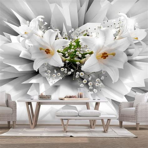 Tiptophomedecor Peel And Stick Floral Wallpaper Wall Mural Floral Explosion Removable Wall