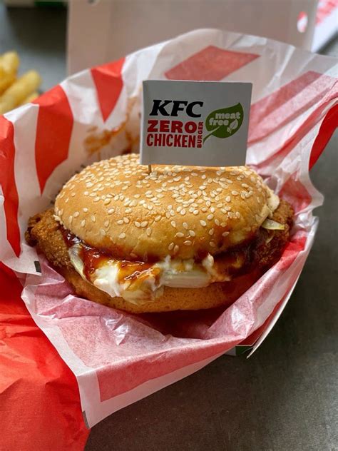 Kfcs New Zero Chicken Burger Isnt Vegan Or Vegetarian Friendly — Here