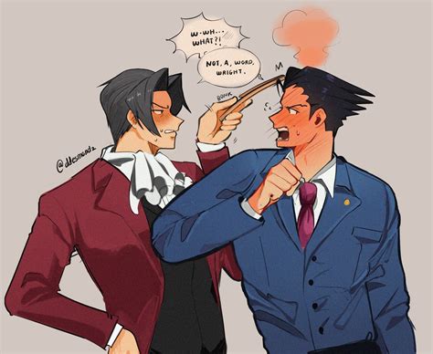 Pin By Megan Porter On Ace Attorney Phoenix Wright Cute Gay