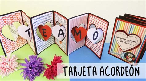 Tarjeta Acordeón Manualidades aPasos Tarjeta acordeon Tarjeta