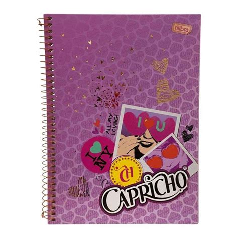 Caderno Espiral Mat Ria Folhas Tilibra Capricho Vintage