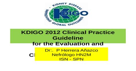 Kdigo 2012 Clinical Practice Guideline