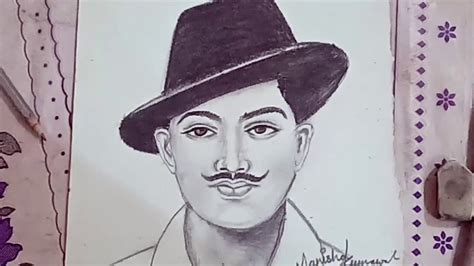 How To Draw Bhagat Singh Step By Step Draw Bhagat Singh YouTube