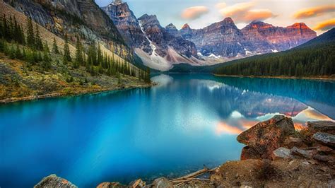 Fonds d écran Canada lac montagne forêt beau paysage naturel